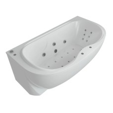 Акриловая гидромассажная ванна 180х95 см пневматическое управление плоские форсунки Aquatek Мелисса