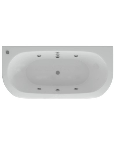 Акриловая гидромассажная ванна 190х90 см пневматическое управление премиум форсунки Aquatek Морфей