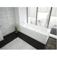 Акриловая гидромассажная ванна 160х70 см пневматическое управление премиум форсунки Aquatek Оберон-160