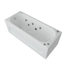 Акриловая гидромассажная ванна 160х70 см пневматическое управление премиум форсунки Aquatek Оберон-160