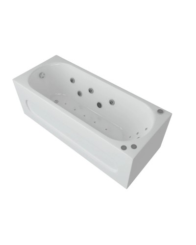 Акриловая гидромассажная ванна 160х70 см пневматическое управление премиум форсунки Aquatek Оберон-160
