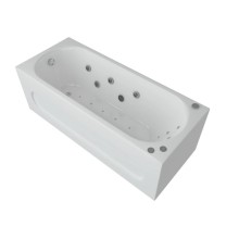 Акриловая гидромассажная ванна 170х70 см пневматическое управление премиум форсунки Aquatek Оберон-170