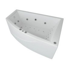 Акриловая гидромассажная ванна 180х125 см правая пневматическое управление плоские форсунки Aquatek Оракул
