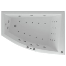 Акриловая гидромассажная ванна 180х125 см правая пневматическое управление плоские форсунки Aquatek Оракул