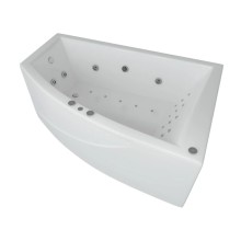 Акриловая гидромассажная ванна 180х125 см правая пневматическое управление премиум форсунки Aquatek Оракул