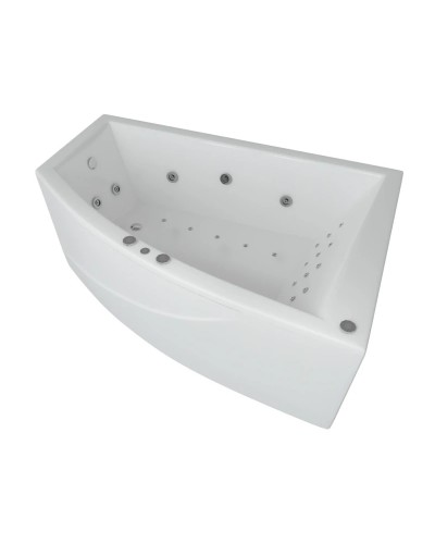 Акриловая гидромассажная ванна 180х125 см правая пневматическое управление премиум форсунки Aquatek Оракул