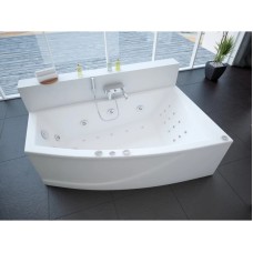 Акриловая гидромассажная ванна 180х125 см правая пневматическое управление премиум форсунки Aquatek Оракул