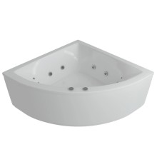 Акриловая гидромассажная ванна 152х152 см пневматическое управление стандартные форсунки Aquatek Юпитер