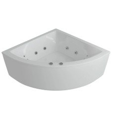 Акриловая гидромассажная ванна 152х152 см пневматическое управление стандартные форсунки Aquatek Юпитер