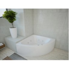 Акриловая гидромассажная ванна 152х152 см пневматическое управление плоские форсунки Aquatek Юпитер