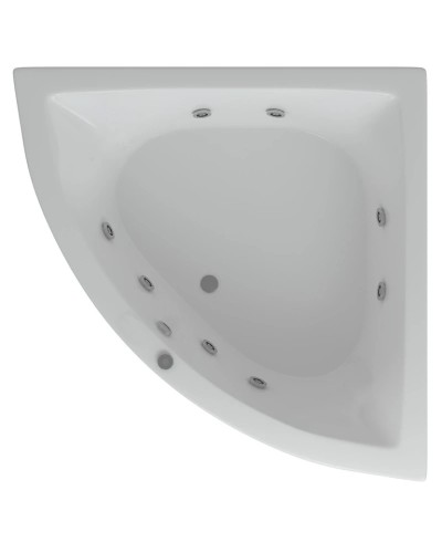 Акриловая гидромассажная ванна 152х152 см пневматическое управление премиум форсунки Aquatek Юпитер