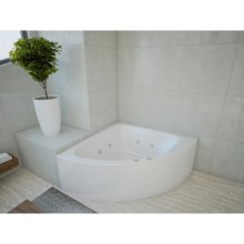 Акриловая гидромассажная ванна 152х152 см пневматическое управление премиум форсунки Aquatek Юпитер