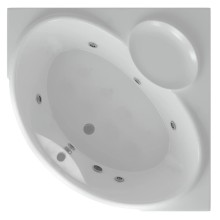 Акриловая гидромассажная ванна 150х150 см пневматическое управление стандартные форсунки Aquatek Эпсилон