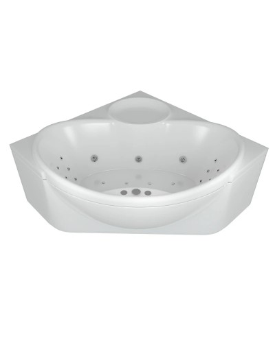 Акриловая гидромассажная ванна 150х150 см пневматическое управление премиум форсунки Aquatek Эпсилон