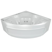 Акриловая гидромассажная ванна 164х164 см пневматическое управление плоские форсунки+спинной массаж 12 форсунок Aquatek Сириус