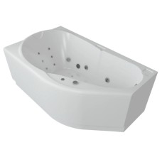 Акриловая гидромассажная ванна 170х100 см левая пневматическое управление плоские форсунки Aquatek Таурус
