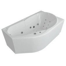 Акриловая гидромассажная ванна 170х100 см правая пневматическое управление стандартные форсунки Aquatek Таурус