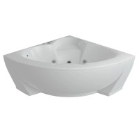 Акриловая гидромассажная ванна 156х156 см пневматическое управление премиум форсунки Aquatek Поларис 2