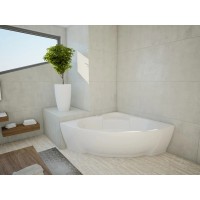 Акриловая гидромассажная ванна 156х156 см пневматическое управление плоские форсунки Aquatek Поларис 2