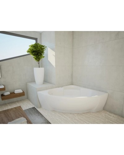 Акриловая гидромассажная ванна 156х156 см пневматическое управление плоские форсунки Aquatek Поларис 2