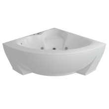 Акриловая гидромассажная ванна 156х156 см пневматическое управление плоские форсунки Aquatek Поларис 2