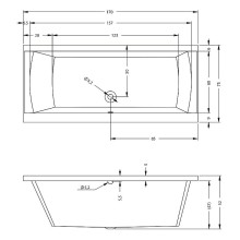 Акриловая ванна Riho Julia 170x75 B011001005 (BA5300500000000) без гидромассажа