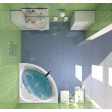 Акриловая ванна 140х140 см Santek Карибы 1.WH11.1.982