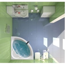 Акриловая ванна 140х140 см Santek Карибы 1.WH11.1.982