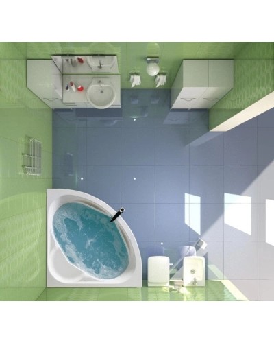 Акриловая ванна 140х140 см Santek Карибы 1.WH11.1.982