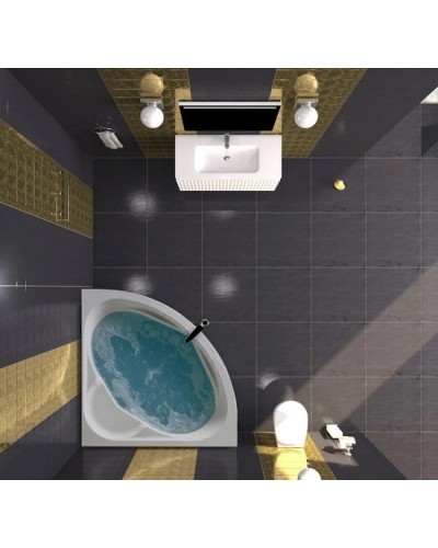 Акриловая ванна 140х140 см Santek Карибы 1.WH11.1.982