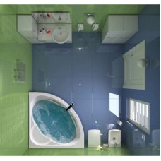 Акриловая ванна 140х140 см Santek Карибы 1.WH11.1.982