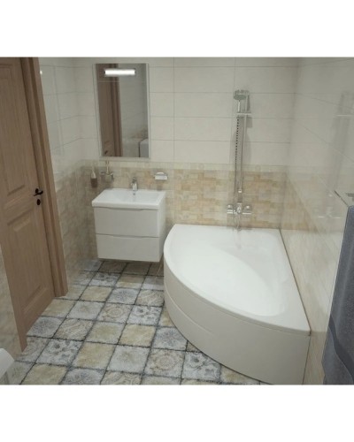 Акриловая ванна 150х100 см L Santek Гоа 1.WH11.2.033