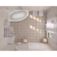 Акриловая ванна 170х110 см L Santek Эдера 1.WH11.1.995