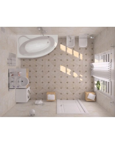 Акриловая ванна 170х110 см L Santek Эдера 1.WH11.1.995