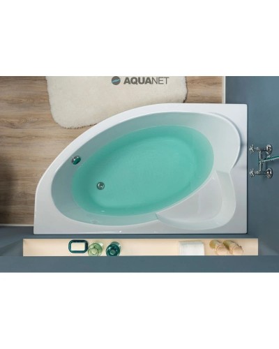 Акриловая ванна 159,5x100 см левая Aquanet Sarezo 00205548