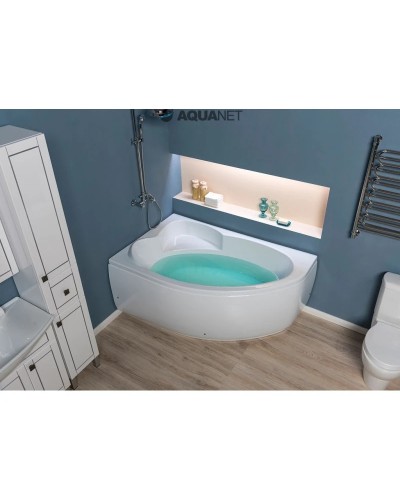 Акриловая ванна 159,5x100 см левая Aquanet Sarezo 00205548