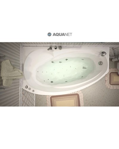 Акриловая ванна 168,9,x99 см левая Aquanet Jersey 00205405