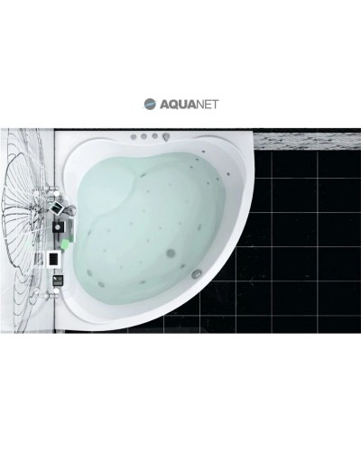 Акриловая ванна 149,3,x149,3 см Aquanet Malta 00205410