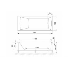 Акриловая ванна Royal Bath Vienna Standart 160x70 RB953202ST с гидромассажем