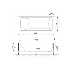 Акриловая ванна Royal Bath Vienna Standart 160x70 RB953202ST с гидромассажем