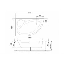 Акриловая ванна Royal Bath Alpine De Luxe 160x100 RB819101DL-L с гидромассажем
