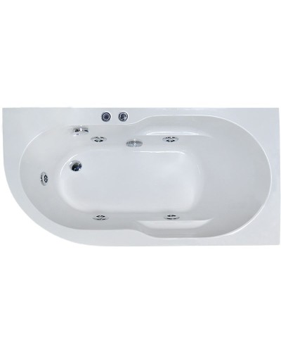 Акриловая ванна Royal Bath Azur Standart 140x80 RB614200ST-R с гидромассажем