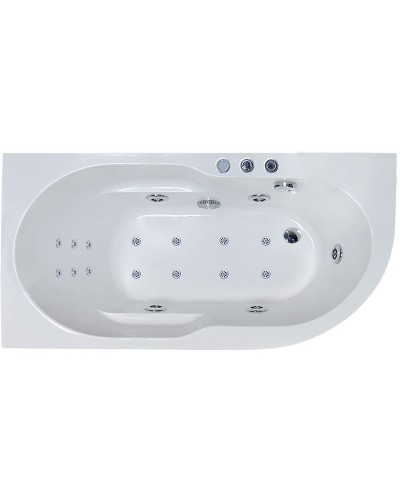 Акриловая ванна Royal Bath Azur De Luxe 150x80 RB614201DL-L с гидромассажем