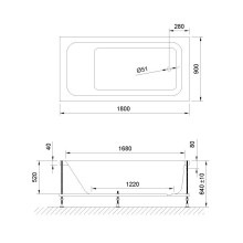 Акриловая ванна Royal Bath Accord Comfort 180x90 RB627100CO с гидромассажем