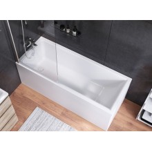 Комплект акриловой ванны AM.PM Gem 170х70 WK90EA без гидромассажа со смесителем с душевым гарнитуром и аксессуарами для ванной комнаты