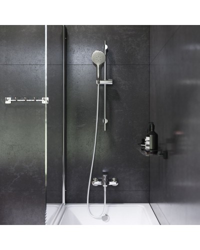 Комплект акриловой ванны AM.PM Gem 170х70 WK90EA без гидромассажа со смесителем с душевым гарнитуром и аксессуарами для ванной комнаты