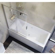 Комплект акриловой ванны AM.PM Inspire V2.0 180x80 WK52EB без гидромассажа с душевой системой со шторкой и аксессуарами