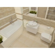 Акриловая ванна 160х95 см левая Excellent Magnus WAEX.MGL16WH