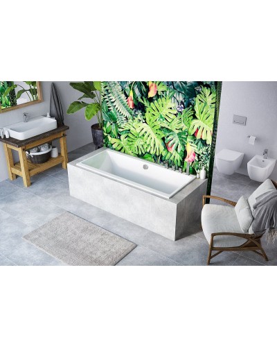 Акриловая ванна Excellent Pryzmat Slim 160x75 WAEX.PRY16WHS без гидромассажа