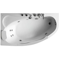 Акриловая ванна Gemy 161х96 G9046 B L с гидромассажем
